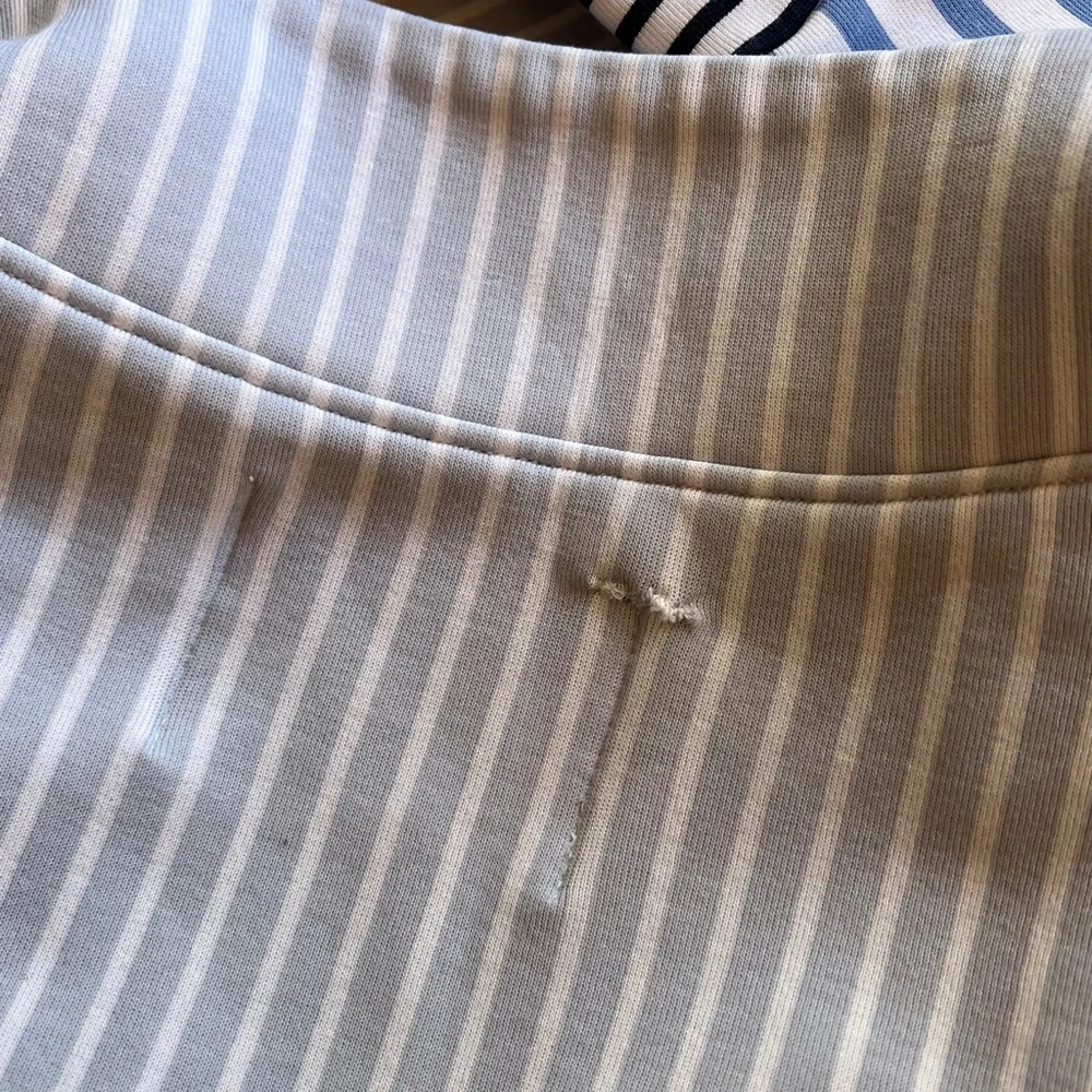 Addison Bay Varsity Quarter Zip Multi Blue Stripe Medium Tuckernuck - Picture 7 of 8